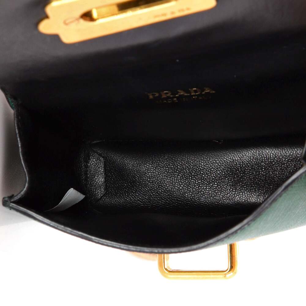 Prada Cahier Crossbody Bag Embellished #269581P10B - Picture 5 of 6